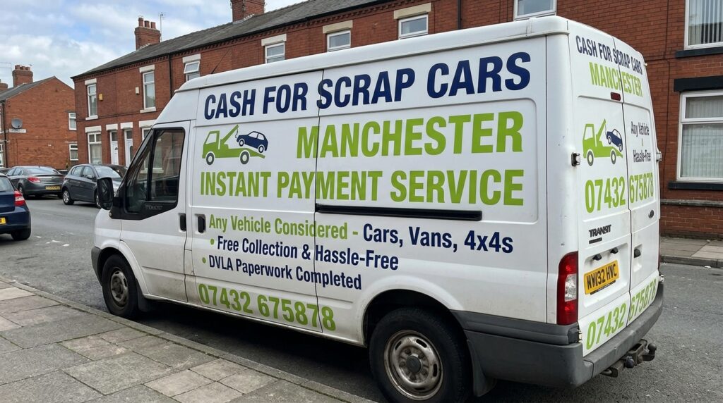 cash for scrap cars Manchester instant payment service