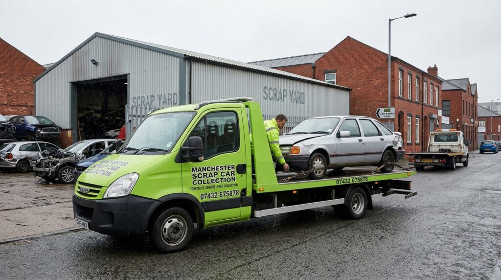 scrap car collection Manchester tow truck service