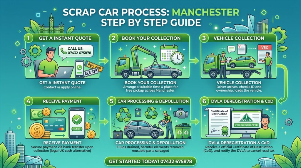 scrap car process Manchester step by step guide