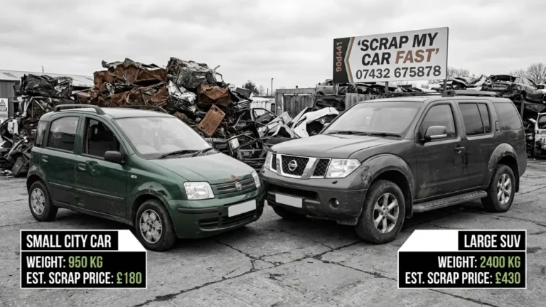 City car vs SUV scrap