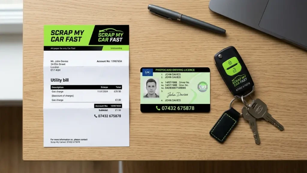 Driving licence and utility bill used as alternative documents for scrapping a car without a V5