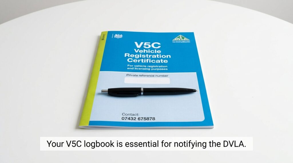 V5C_vehicle_logbook_and_pen