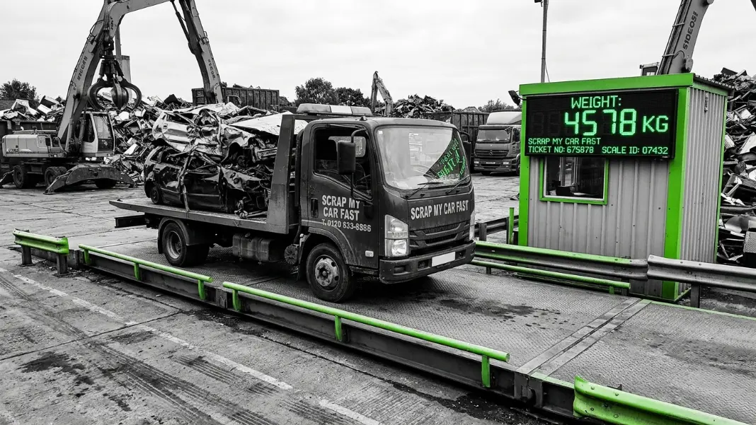 Weighbridge with vehicle digital