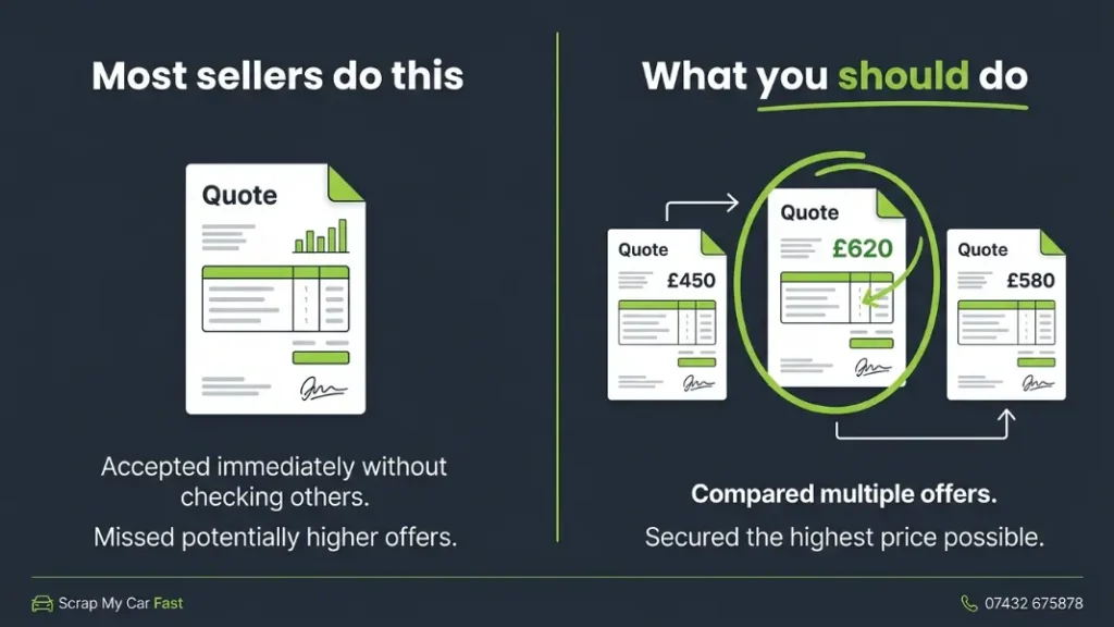 Getting more than one quote takes five minutes and can be worth significantly more than that.