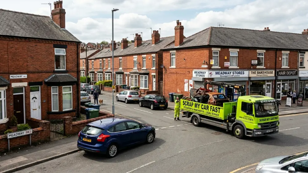 Scrap My Car in Stockport Collection Across All SK Postcodes