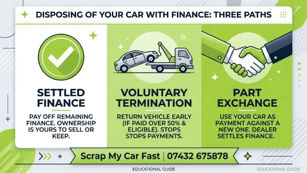 Options for dealing with outstanding car finance before scrapping in Manchester