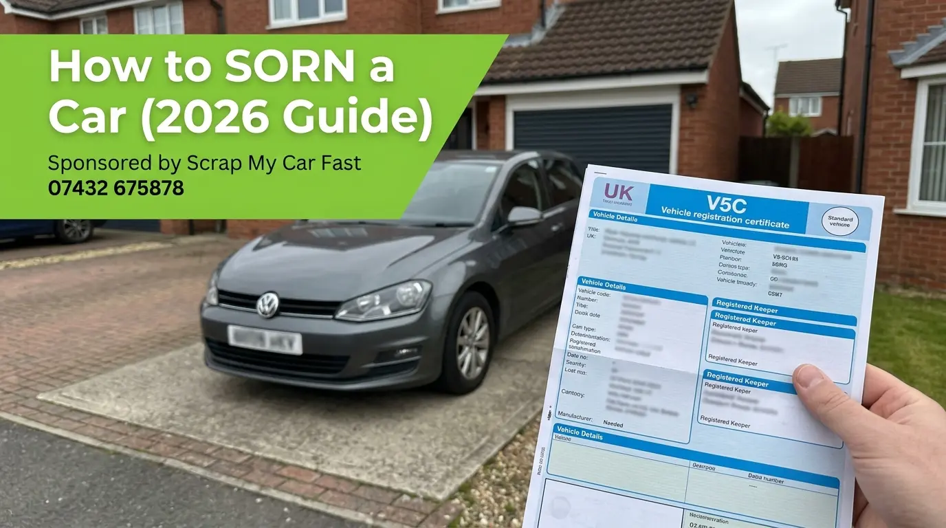 How to SORN a car, untaxed car kept on a private driveway with its V5C logbook