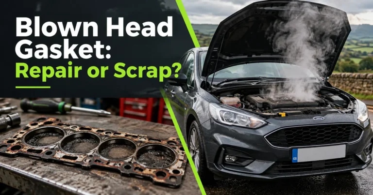 Blown head gasket, car engine overheating with steam under the bonnet